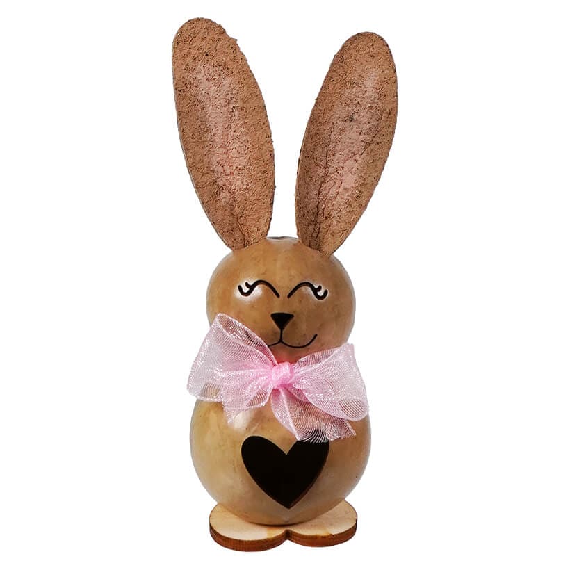 Lil’ Kaylee Bunny Gourd With Heart Cutout - Easter