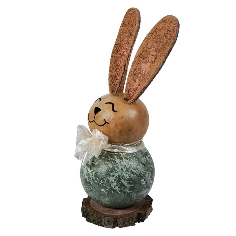 Lil’ Willow Green Bunny Gourd With Bow - Easter