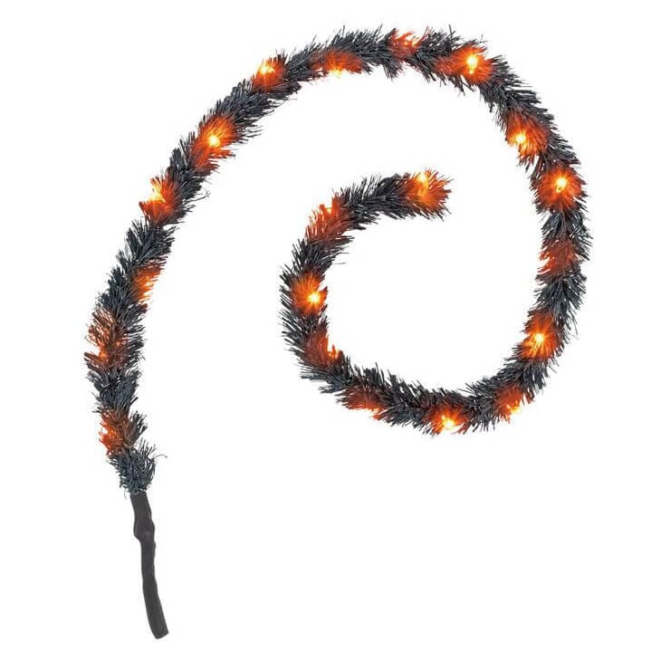 Lit Black Garland