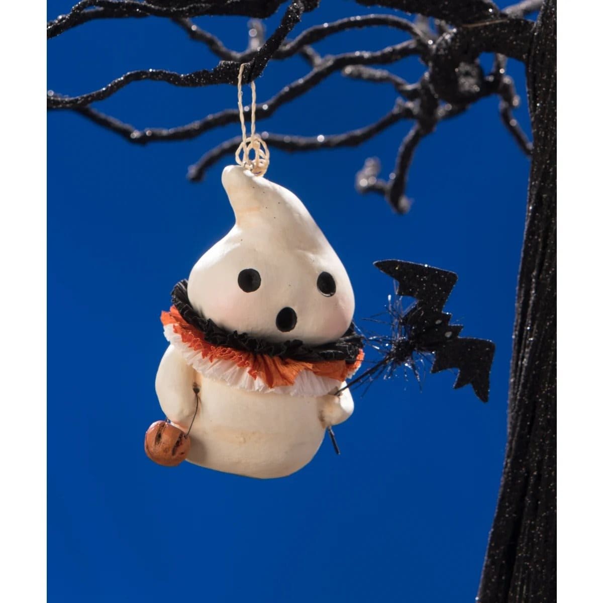 Little Boo With Bat Ornament