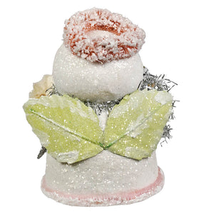 Little snow angel bethany lowe glittery white snowman figurine with pink silver rose classic angel tree toppers decor
