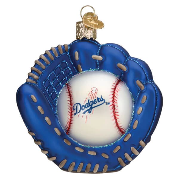 Los Angeles Dodgers Baseball Mitt Ornament - Ornaments