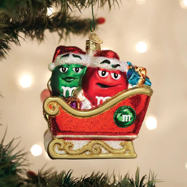 M&M’s In Sleigh Ornament - Ornaments