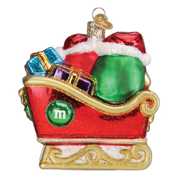 M&M’s In Sleigh Ornament - Ornaments