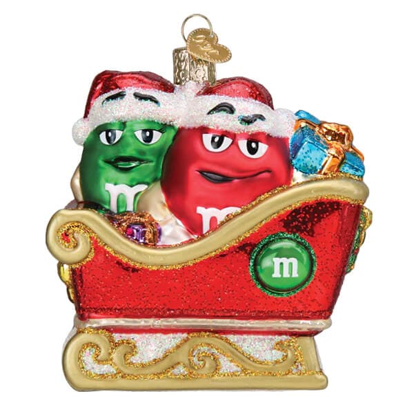 M&M’s In Sleigh Ornament - Ornaments