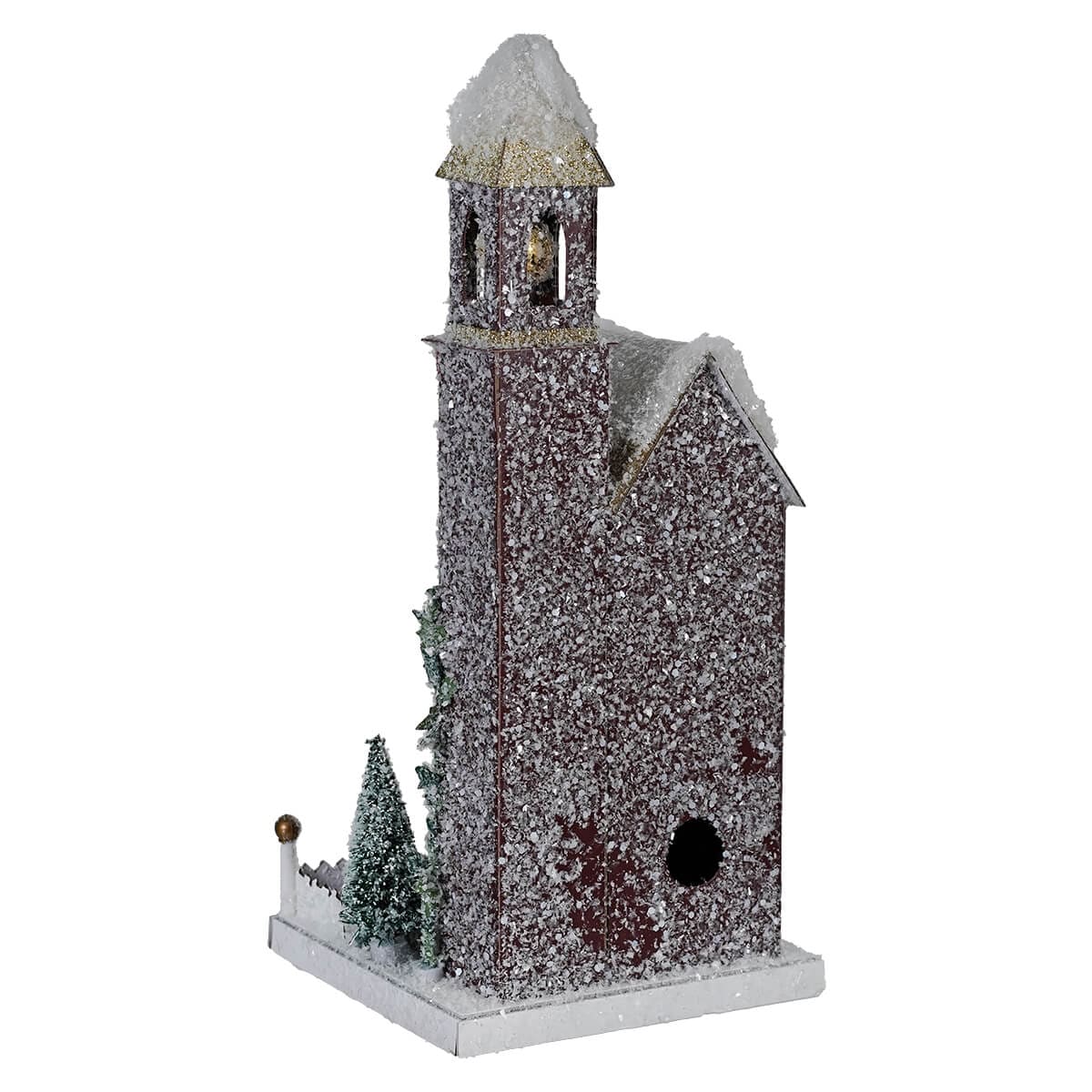 Manger Scene Bell Tower Church - Christmas