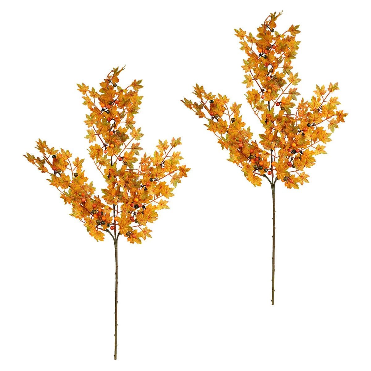 Maple Leaf Spray Stems Set/2