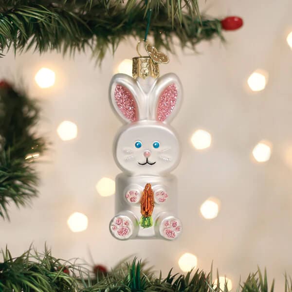 Marshmallow Bunny Ornament - Ornaments