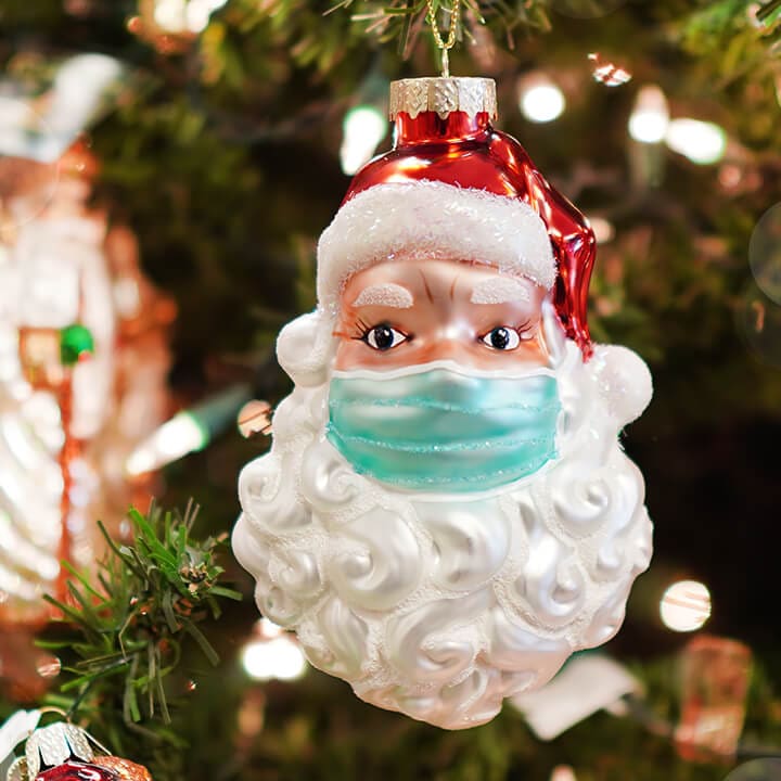 Masked Santa 2020 Ornament