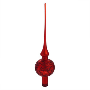 Matt Red Tree Topper