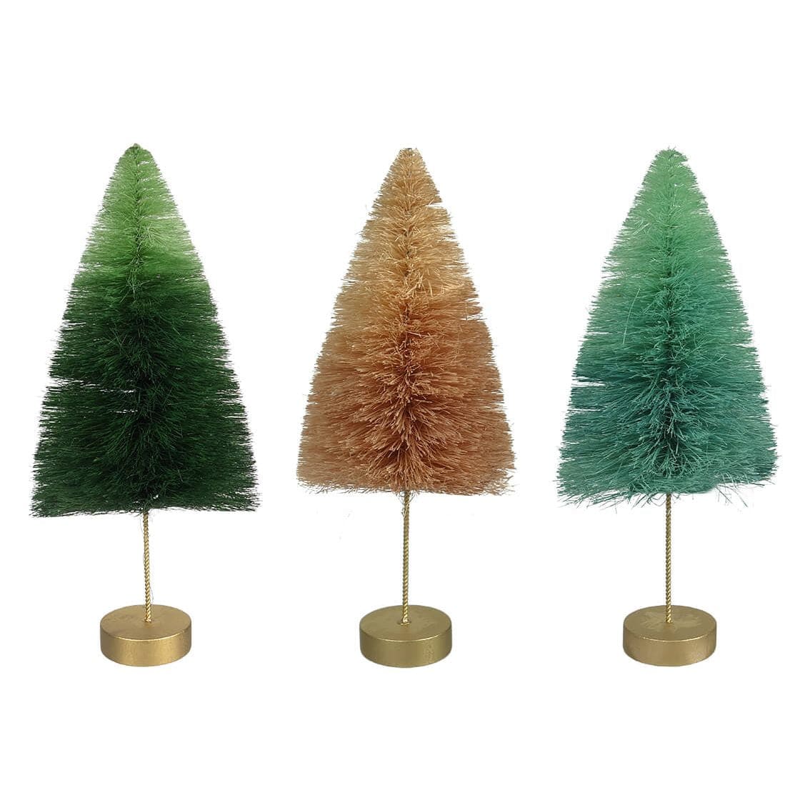 Matte Ombre Trees Set/3