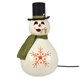Meadowbrooke Large Snowman with Pipe Gourd - Christmas