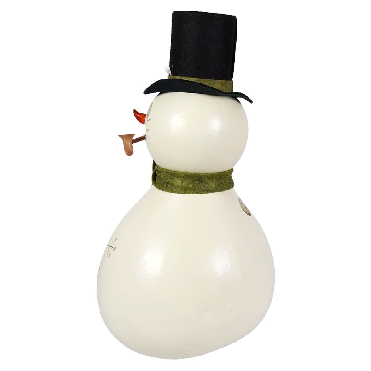 Meadowbrooke Large Snowman with Pipe Gourd - Christmas