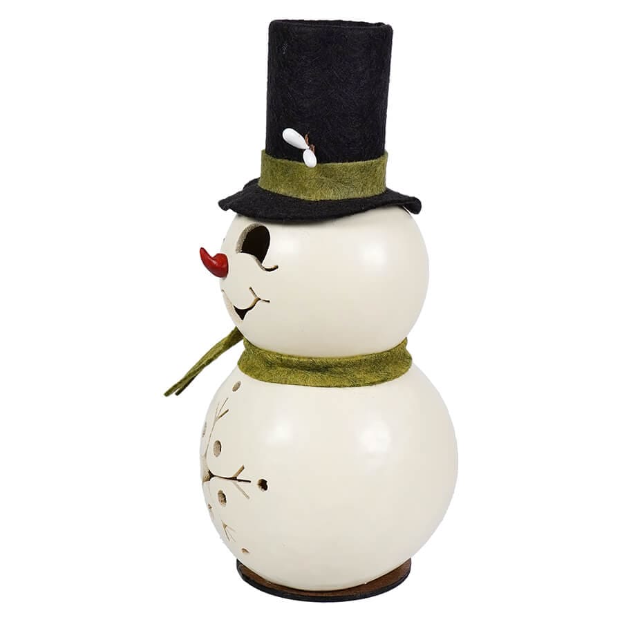 Meadowbrooke Top Hat Snowman Gourd - Christmas