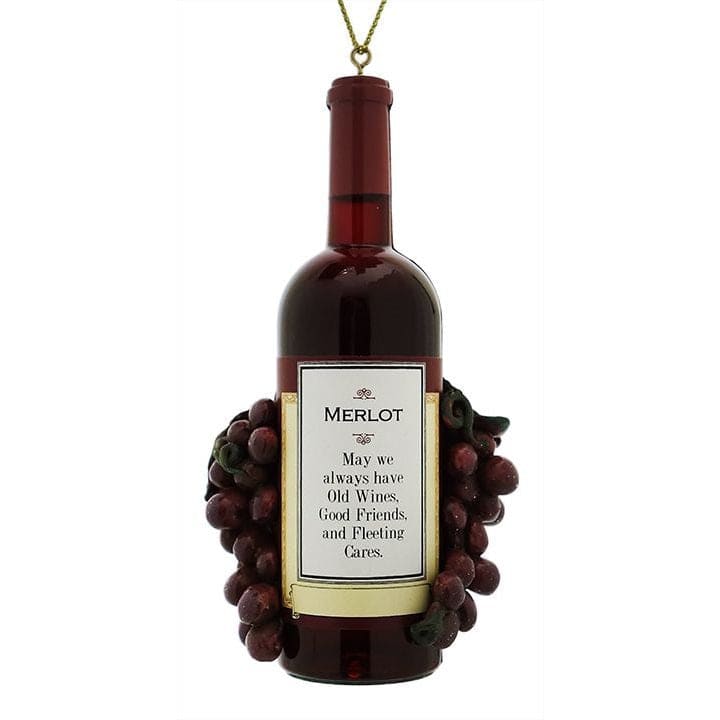 Merlot Wine Bottle Ornament