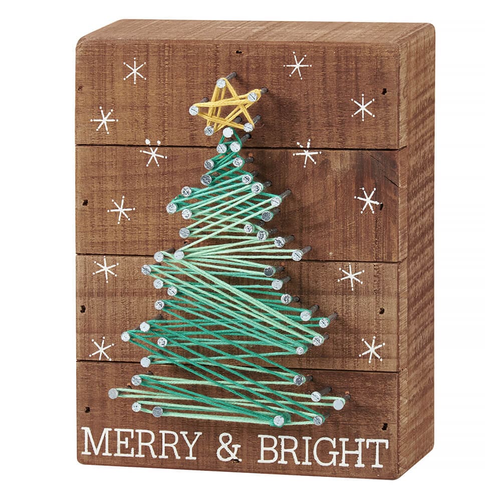 Merry & Bright String Art - Christmas