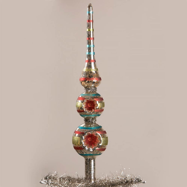 Merry & Bright Striped Indent Tree Topper by Bethany Lowe Designs ...