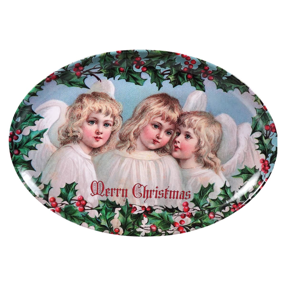 Merry Christmas Angel Platter - Christmas