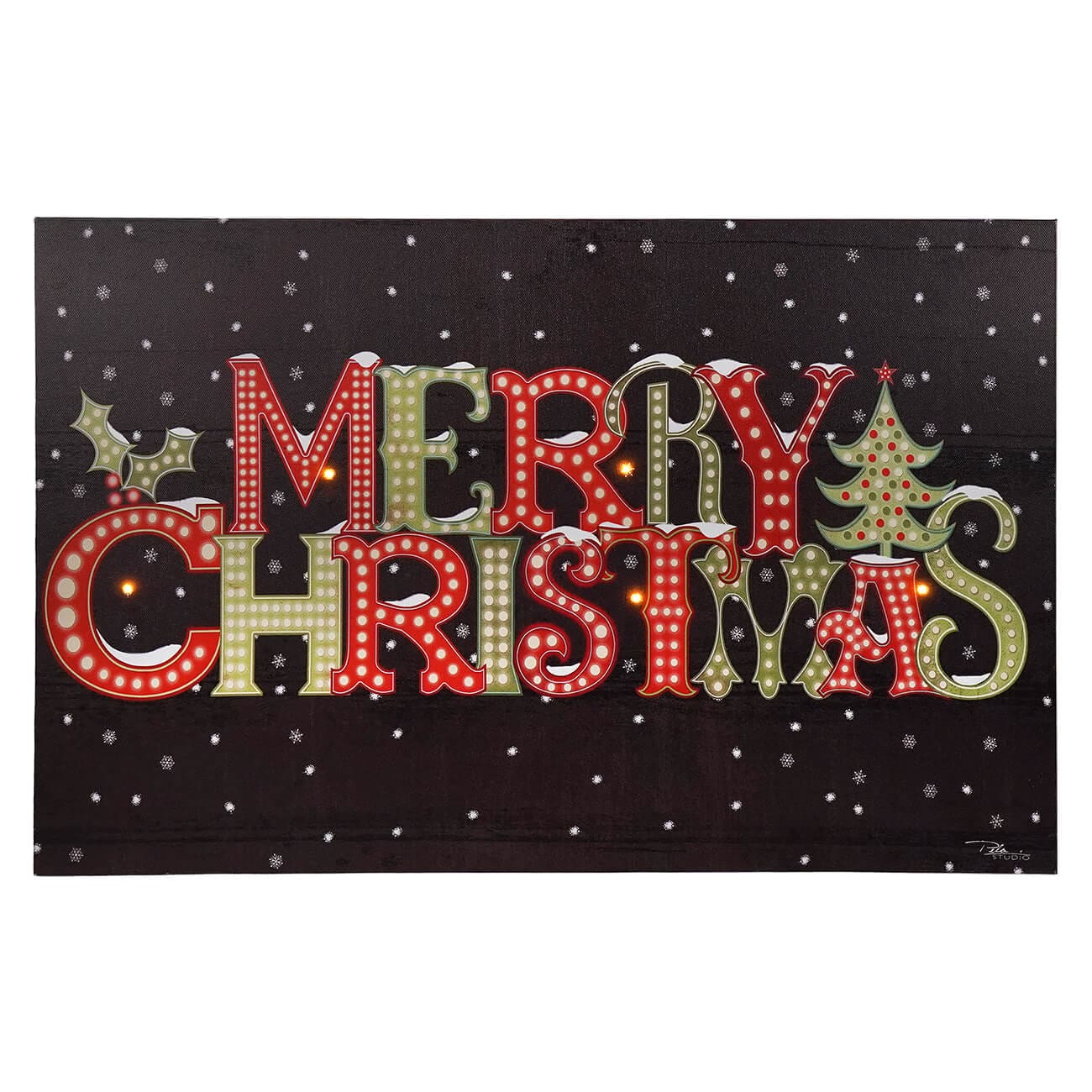 Merry Christmas LED Wall Art - Christmas