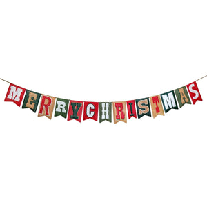 Metal Merry Christmas Garland