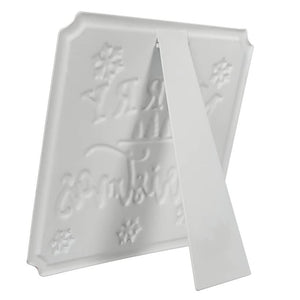 Metal Merry Christmas & Happy Holidays Signs Set/2