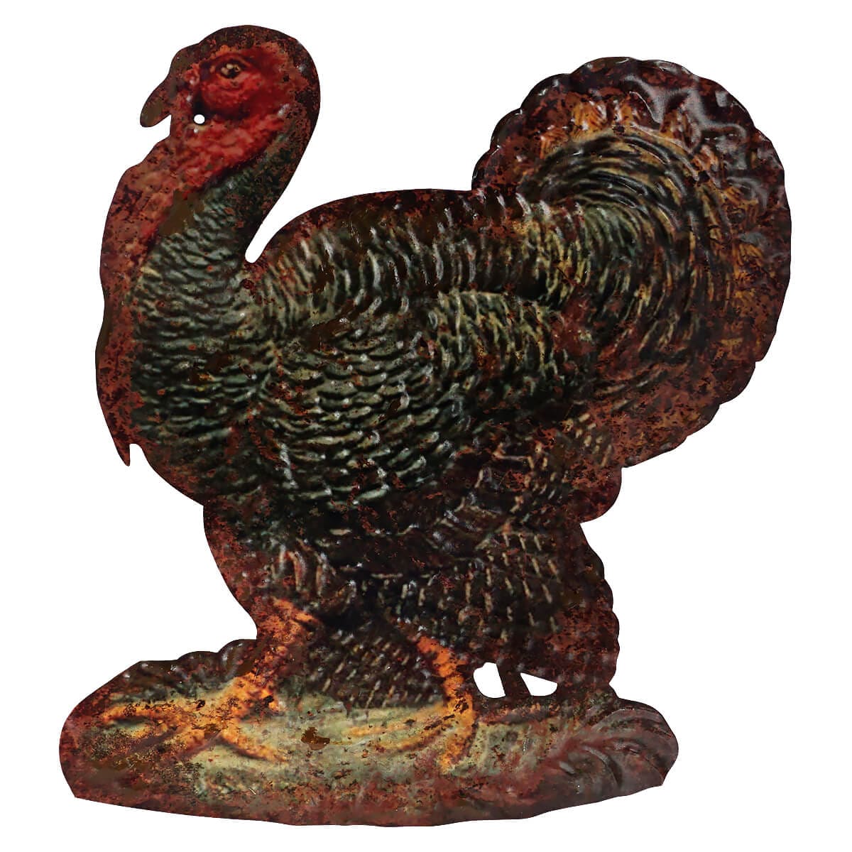 Metal Turkey Plaque