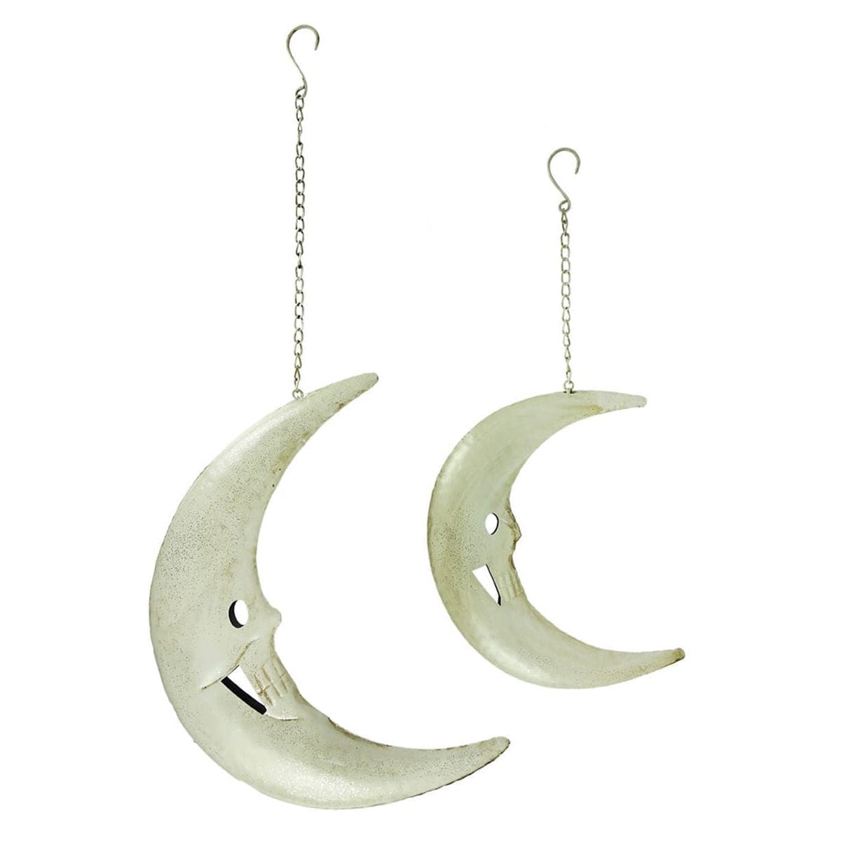 Metal Vintage Hanging Moons Set/2