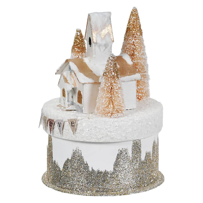 Metallic Church On Box by Bethany Lowe Designs – Traditions