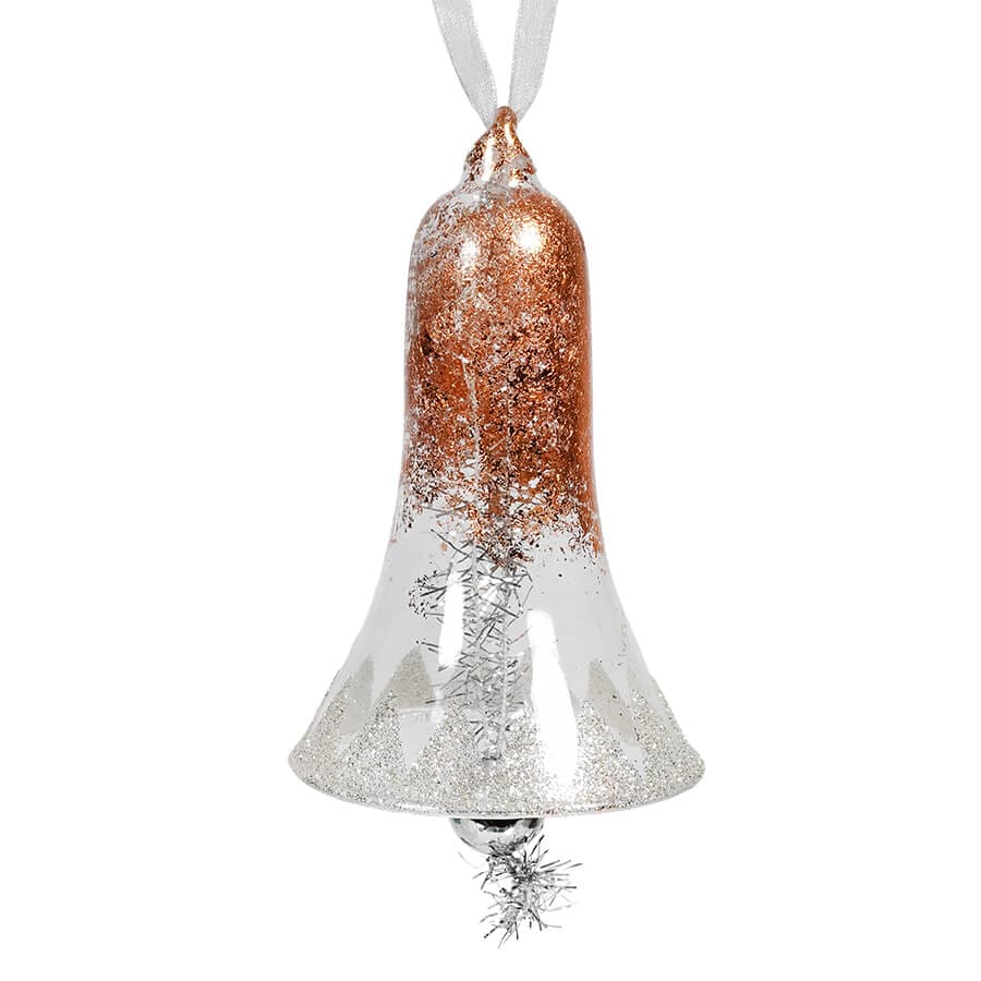 Metallic Copper Bell Ornament