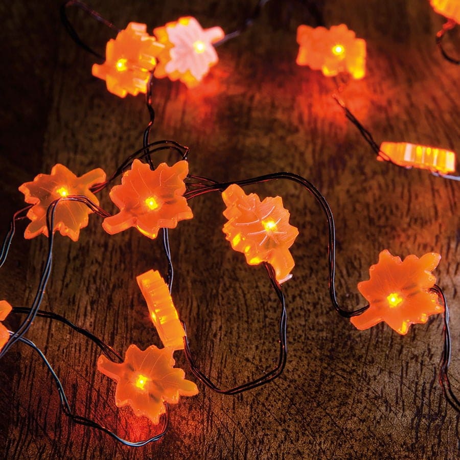 Mini Fall Leaf Wire Lights