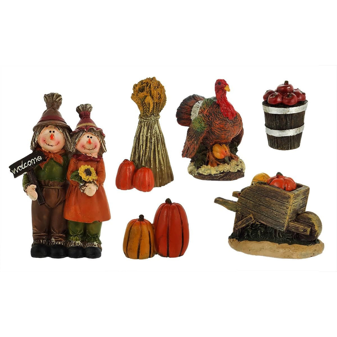 Mini Harvest Figures Box/6 by Gerson Companies – Traditions
