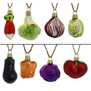 Mini Heirloom Vegetable Ornaments Box/8