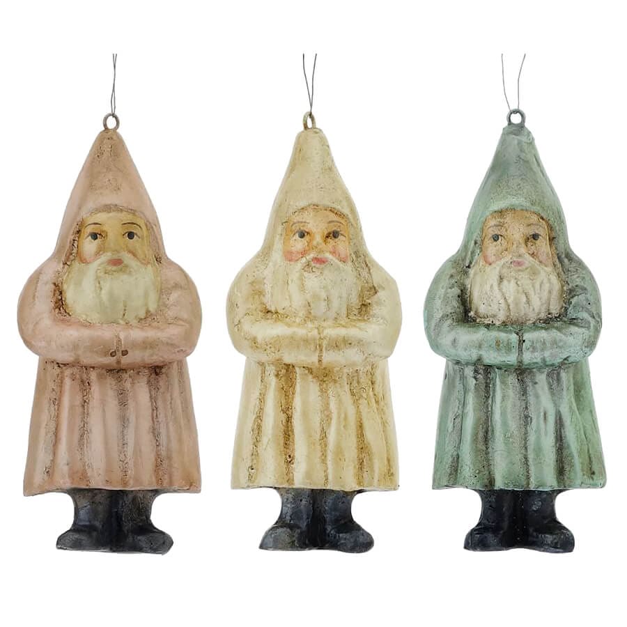 Mini Pastel Belsnickle Ornaments Set/3