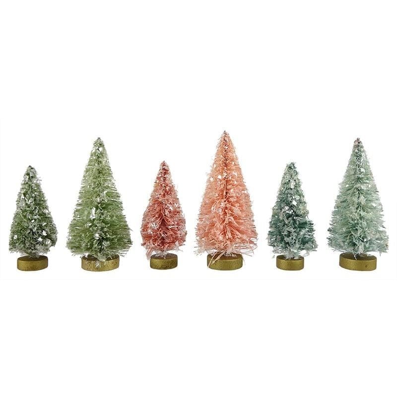 Mini Pastel Village Trees Set/6