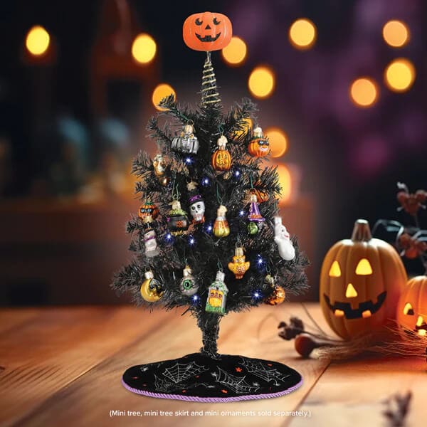 Mini Pumpkin Head Tree Topper - Christmas