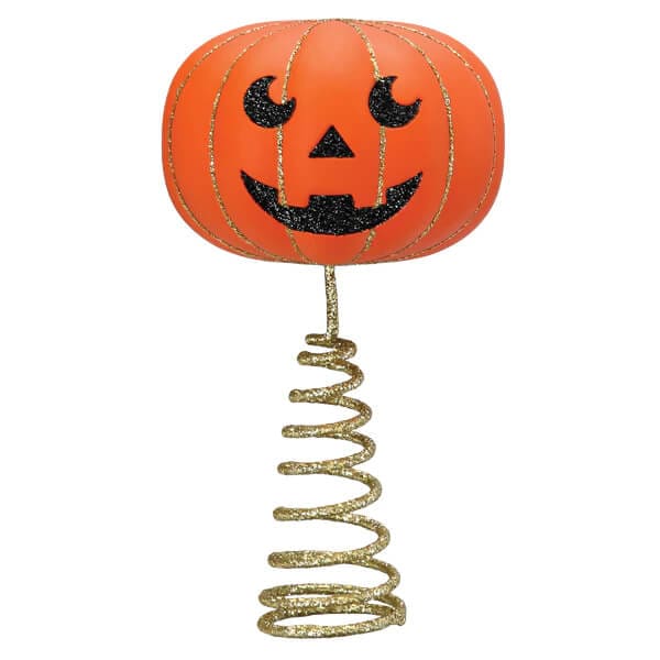 Mini Pumpkin Head Tree Topper - Christmas