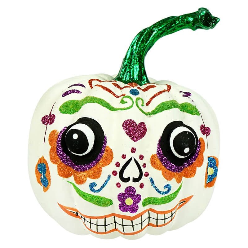 Mini Sugar Skull Pumpkin