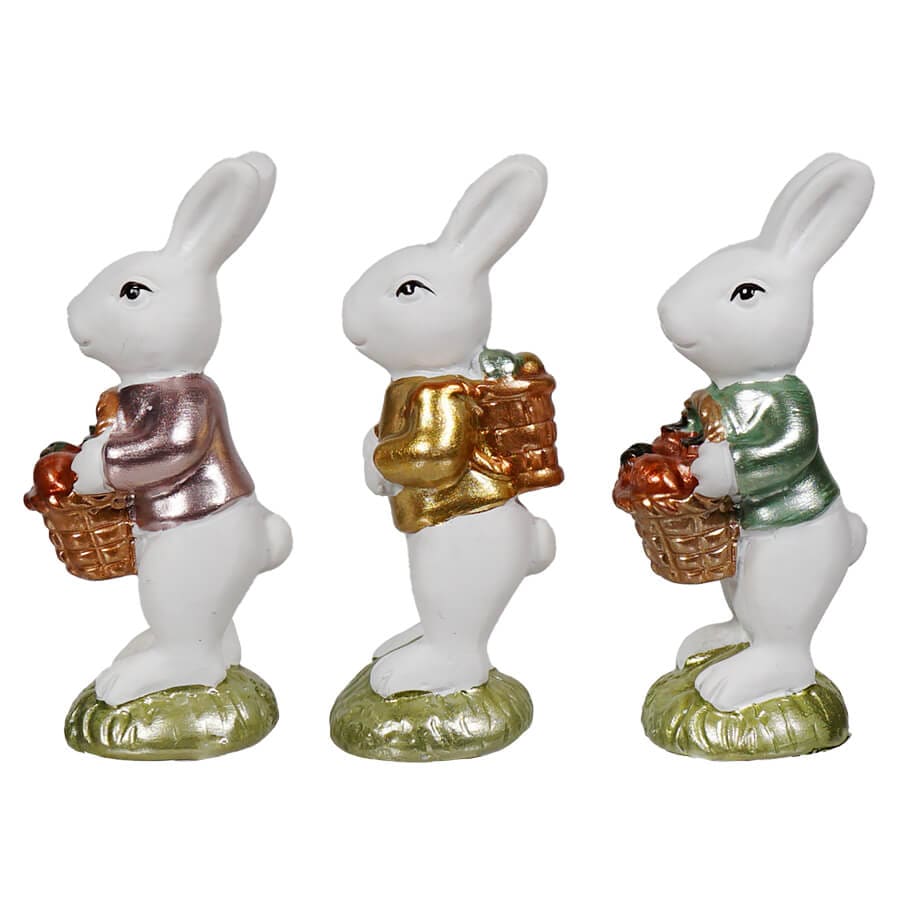 Mini White Bunnies Set/3