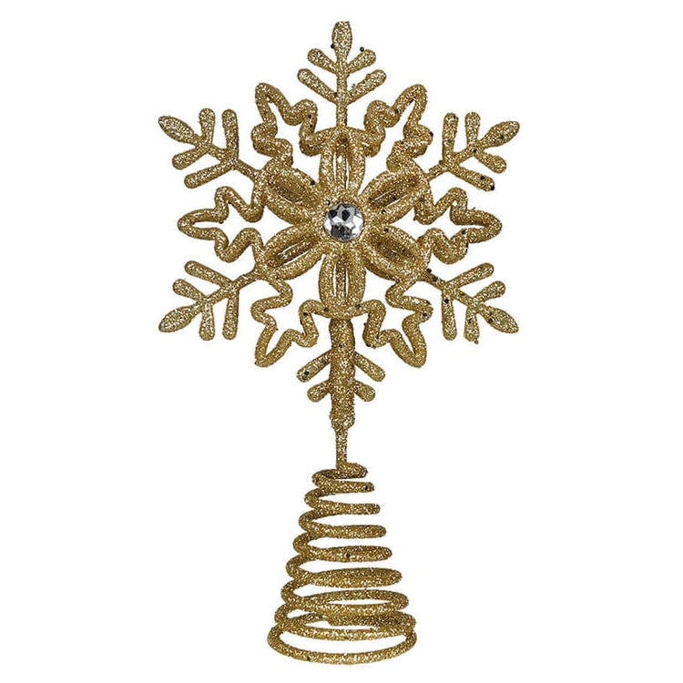 Miniature Gold Snowflake Tree Topper by Kurt Adler – Traditions