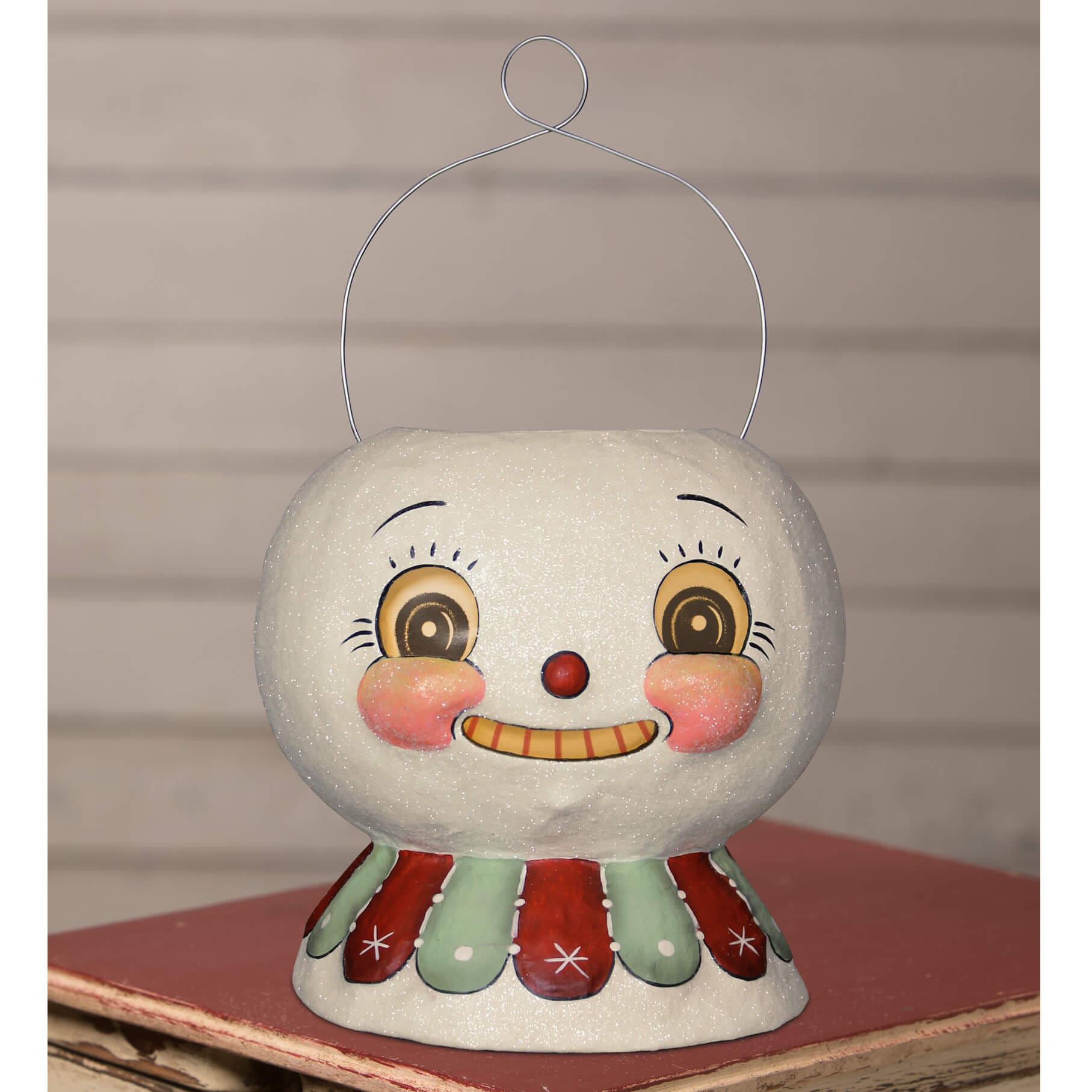 Minty Beau Snow Glow Lantern - Christmas