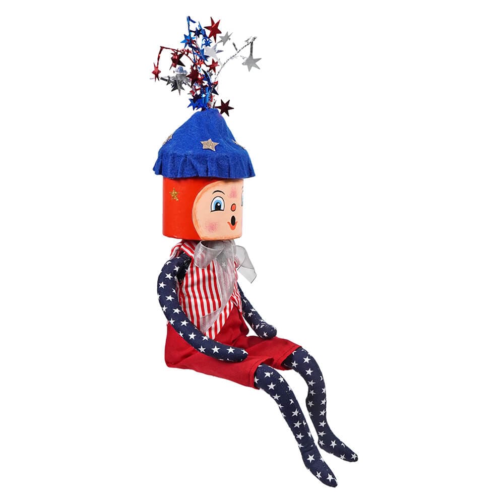 Mister Liberty Box Head Doll - Patriotic