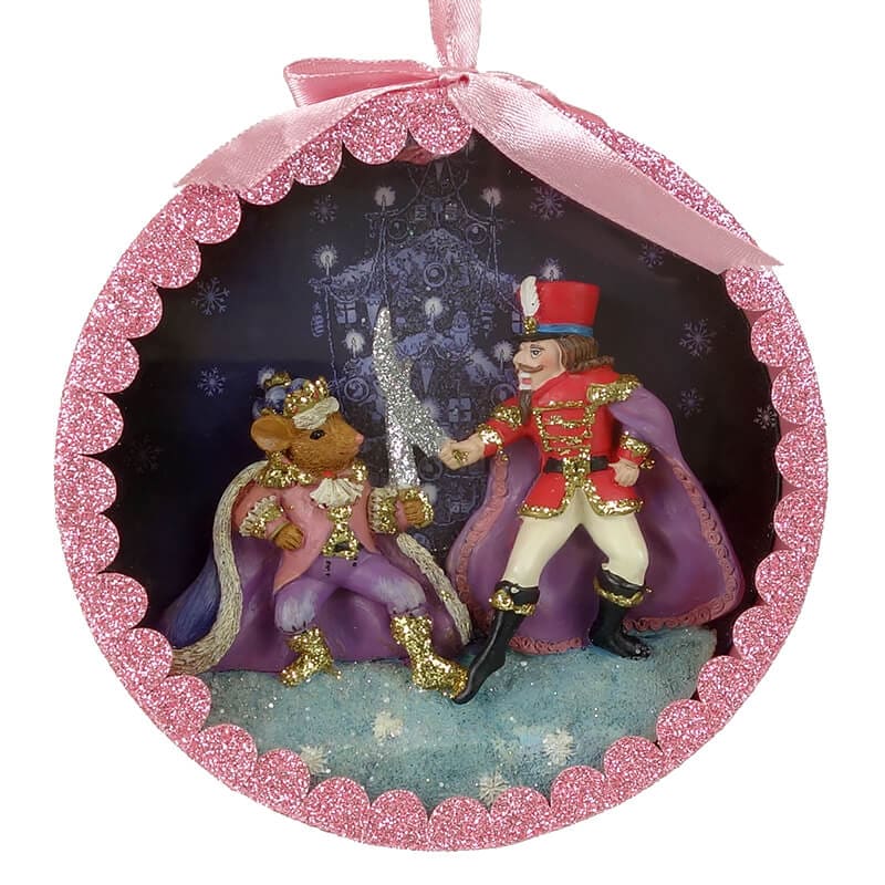 Mouse King & Nutcracker Shadowbox Ornament