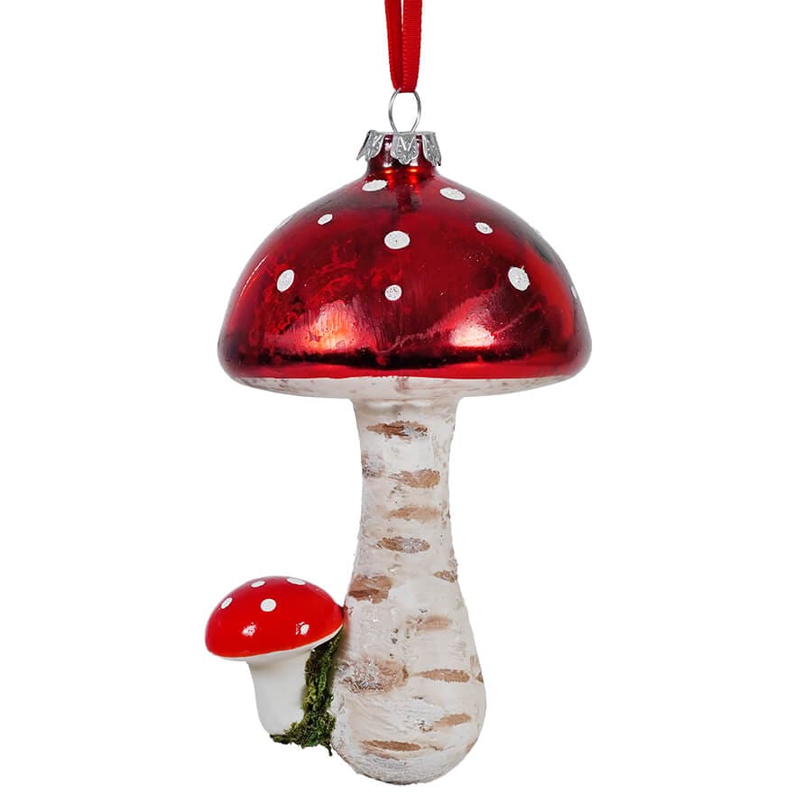 Mushroom Glass Ornament - Ornaments