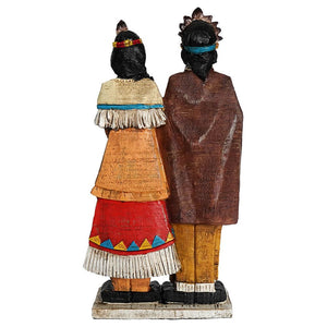 Native American Couple Figurine