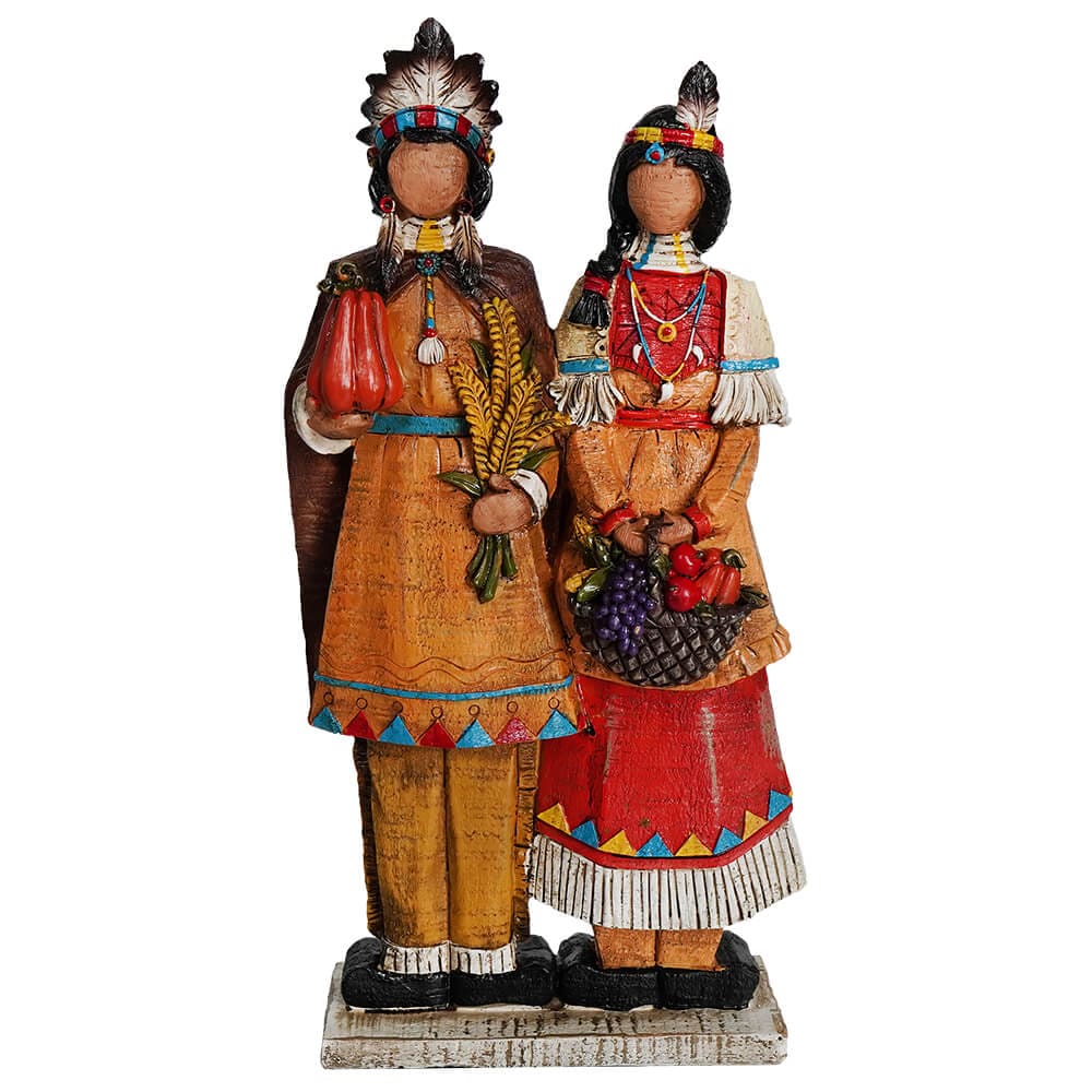Native American Couple Figurine