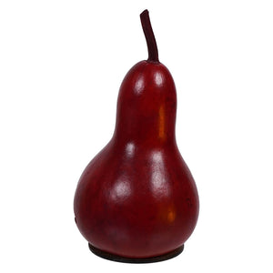 Nativity silhouette miniature red gourd made from glossy deep red natural gourd by meadowbrooke gourds