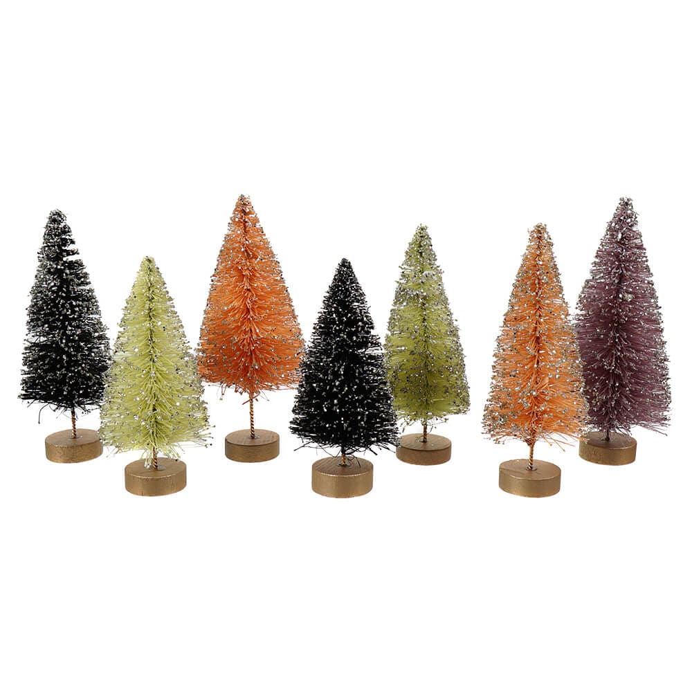 Neon Halloween Mini Trees In Box Set/7