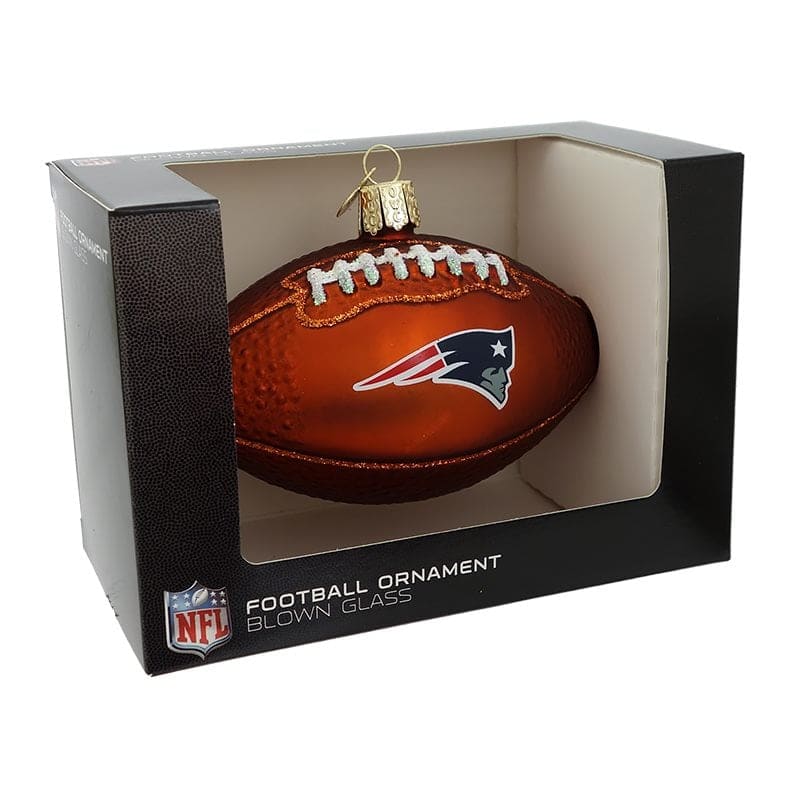 New England Patriots Football Ornament