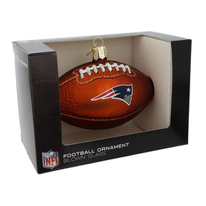 New England Patriots Football Ornament