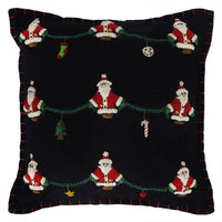 image of Hand Stitched & Fabric Christmas Pillows decor